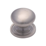 M Marcus Heritage Brass Round Design Victorian Wardrobe Knob 38mm 